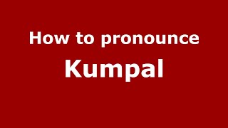 How to pronounce Kumpal