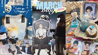 3月推し活log ✧·˚ 出張と遠征で日本各地を飛び回るオタク✈️ THEキャラカフェスタンドに仙台呪術廻戦展から名古屋のアニメーション展も❕アニメ3期の終わりに涙した3月🥹