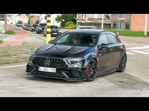 Mercedes A45 S AMG with Decat Milltek Exhaust - LOUD Acceleration Sounds !