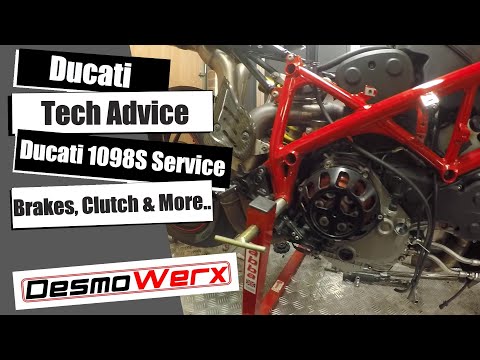 Ducati 1098S Service - Video 2 Brakes, Clutch and Rear Sprocket Carrier
