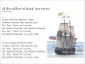Al die willen te kaap'ren varen 
