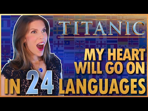 1 GIRL 24 LANGUAGES - My Heart Will Go On - Céline Dion-TITANIC (Multi-language Cover by Eline Vera)