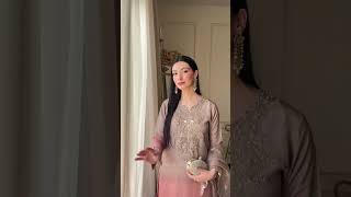 Skin Pink Embellished Raw Silk Suit - Video 1