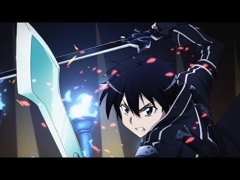 Kirito vs The Gleam Eyes - Starburst Stream - Sword Art Online (2012 SUB)