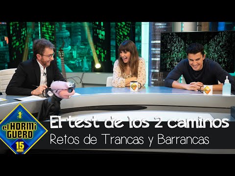 Barrancas somete a Álex González y Verónica Echegui al test de los dos caminos - El Hormiguero