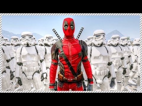 Deadpool vs Stormtrooper Army