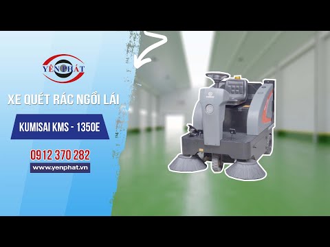 MÁY QUÉT RÁC NGỒI LÁI KUMISAI KMS 1350E