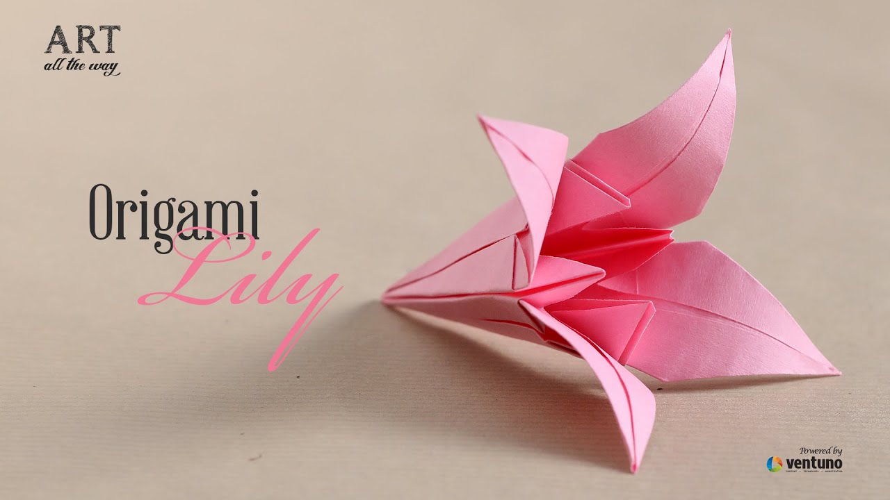 How to Fold an Origami Lily 🌸 | Easy DIY Paper Flower Tutorial for Beginners