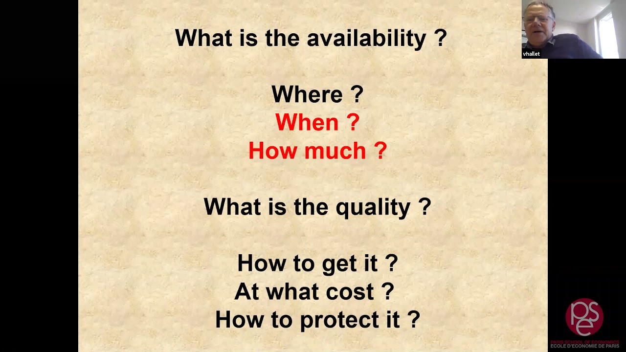 Quantitative and qualitative management of water resources (1/2)
