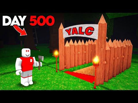 I Survived In a SECRET BASE for 99 Nights in the Forest!