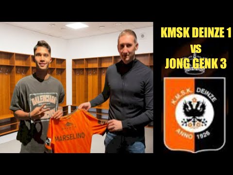 Debut marselino Ferdinand vs Jong Genk | KMSK DEINZE 1 vs 3 JONG GENK all goal