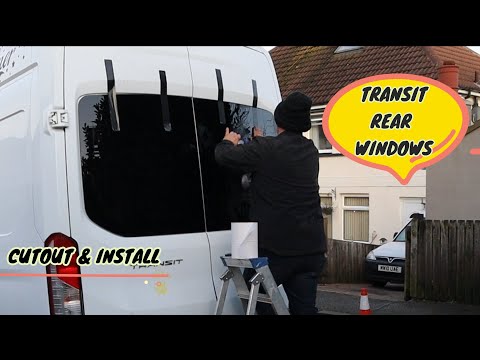 transit rear windows installation