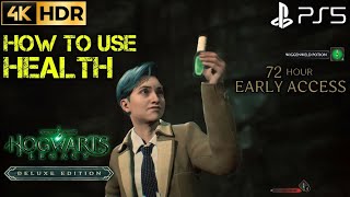 How to Use Health HOGWARTS LEGACY How to use Health | PS5 Hogwarts Legacy Use Heath