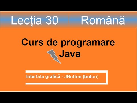 JButton | Interfața grafică | Curs de programare Java - Lectia 30