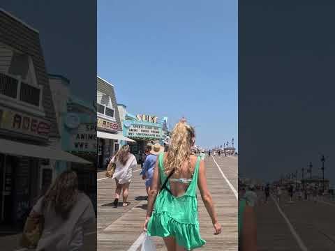 Walking the Boardwalk in Ocean City, New Jersey