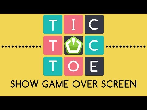 Tic Tac Toe SFML C GAME LOGIC Show Game Over Screen