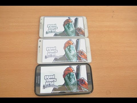 Android 5.0 Lollipop: Galaxy Note 4 vs Galaxy Note 3 vs Galaxy Note 2 GTA San Andreas Gameplay