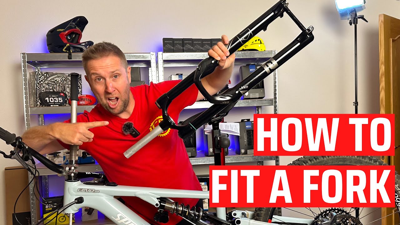 How To Cut And Install A New Bike Fork & How To Set Up EXT Suspension