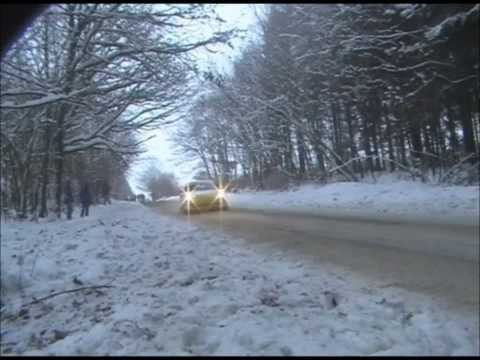 Marc Duez Porsche GT3 on the limit in Snowy Conditions Pure Sound