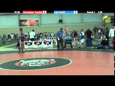 70 KG Christopher Castillo vs  Luke Goettl