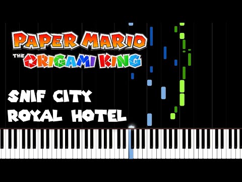 Snif City Royal Hotel - Paper Mario: The Origami King (Piano Tutorial) [Synthesia]