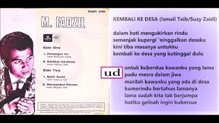 Download lagu M Fadzil Kembali Ke Desa 1968... mp3