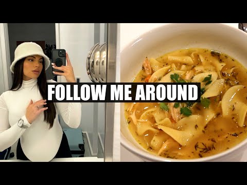The BEST Chicken Noodle Soup Recipe♡ VLOG