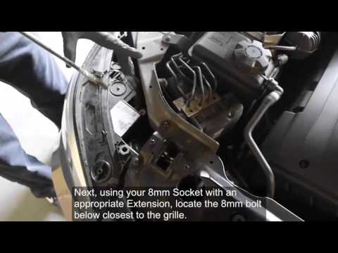 USR 04-10 BMW 5-Series E60 DEPO Headlight Installation