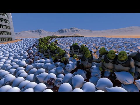 300 SHREK VS 25,000 BOO - UEBS MODS - Ultimate Epic Battle Simulator