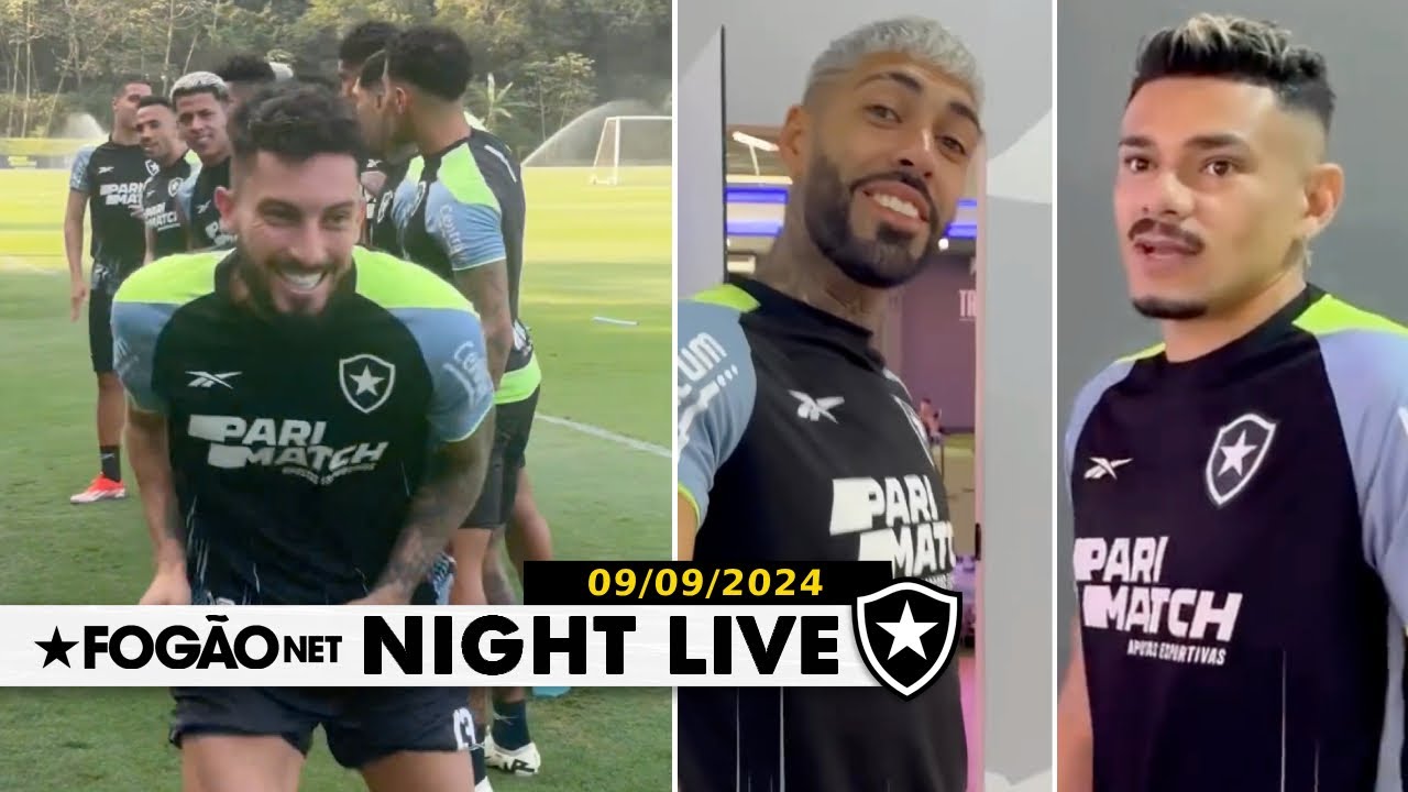 NIGHT LIVE | Botafogo retorna de folgão e inicia preparação para duelo contra o Corinthians