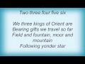 Sufjan Stevens - We Three Kings Lyrics
