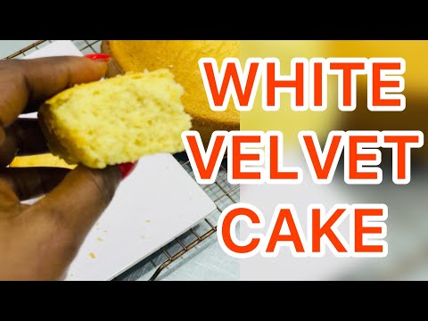 How to make white velvet cake | How to make a cake | white velvet recipe