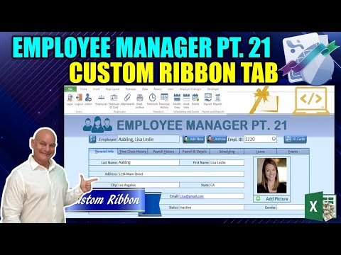 Create Horizontal AND Vertical Tabs in this Excel Employee Manager Part 1