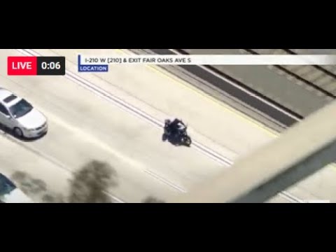 Video | WATCH: Police chase of stolen motorcycle in LA ends in apartment complex
