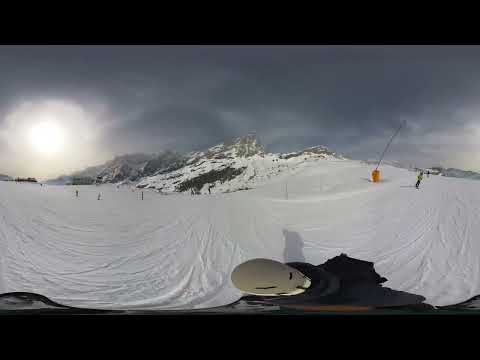360video Snowboarding from Plateau Rosa to Breuil-Cervinia 05-03-2026