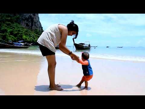 Ovi First Walk on Beach