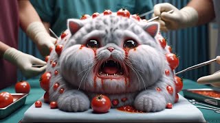 Story Spicy eat Kitten😋🌶️: A Bitter Transformation🐱🍅👨‍⚕️ #cat #cute #kitten