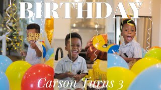 DIY Toddler Birthday Party Setup 🎈| Carson Turns 3!