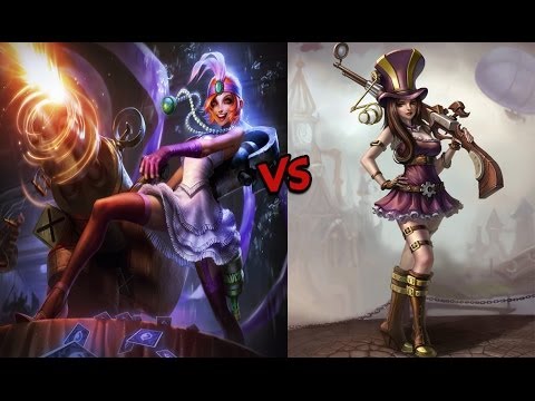 League of Legends Live Commentary - ADC Jinx vs Caitlyn  [Bot]