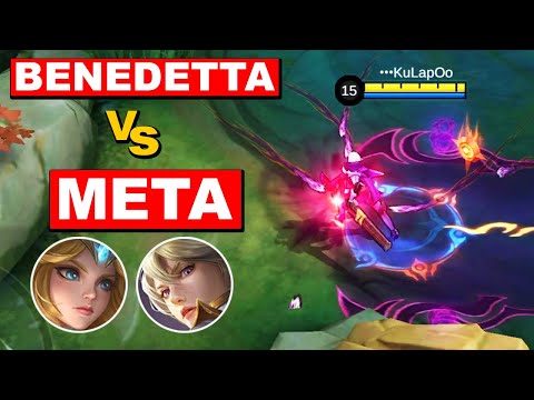 BENEDETTA " THE QUEEN " vs THE " META " | 2023 BENEDETTA BEST BUILD | MLBB