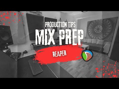 How to prepare files for Mixing using Reaper
