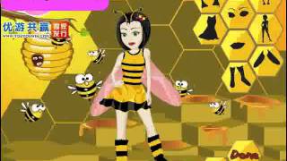 Honey bee queen girl games dress up