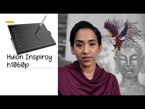 Grafinė planšetė HUION Inspiroy H1060P video