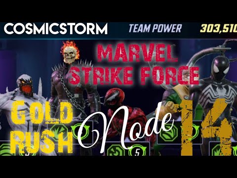 Marvel Strike Force GoLd RuSh Challenge tier 14 tips