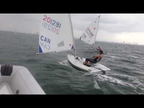 Downwind surfing (Medium wind)