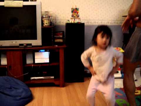 Claire and Terese dancing in steps