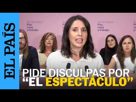 PODEMOS | Irene Montero pide perdón «por el espectáculo dado» y defiende su pacto con Rufián