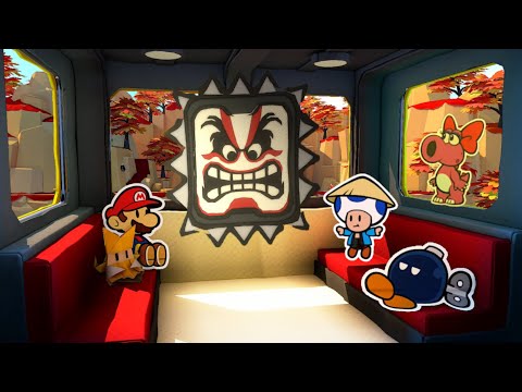 Paper Mario: The Origami King - Gameplay Walkthrough Part 4 - World 2 - Autumn Mountain
