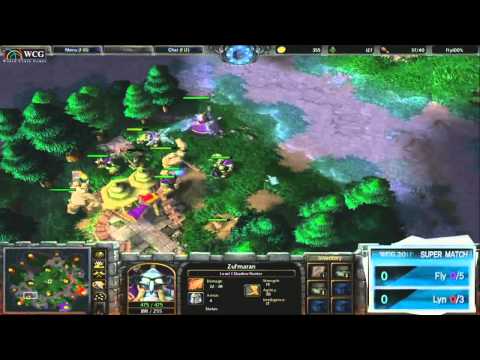 WCG 2011 Showmatch Lyn vs Fly  WARCRAFT 3