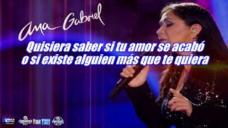 Sin Problemas Ana Gabriel Letra